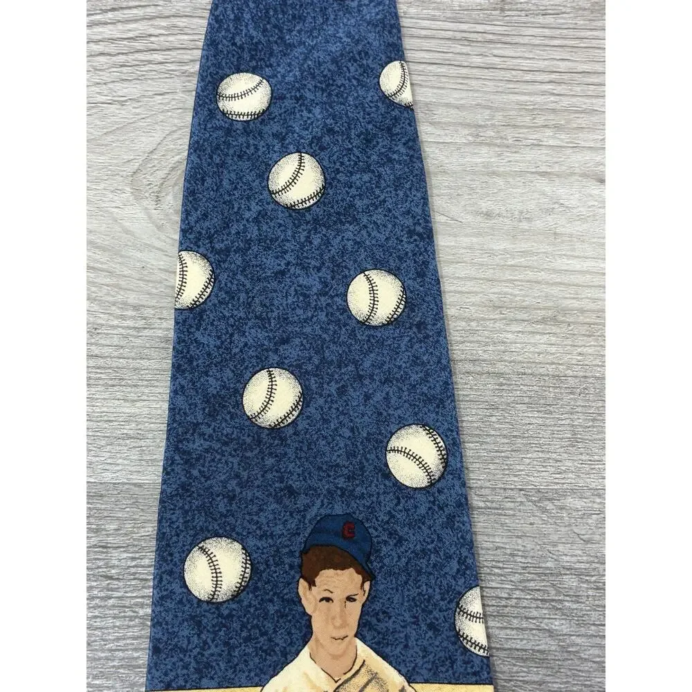 Norman Rockwell 1995 Silk Tie Baseball Saturday Evening Post Vintage 4